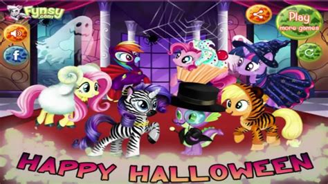 My Little Pony Halloween Party Mlp Games Episodes For Kids Youtube
