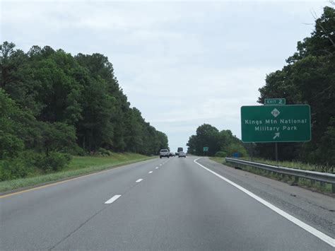 North Carolina Interstate 85 Northbound Cross Country Roads