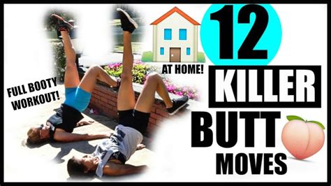 12 Killer Butt Moves Booty Workout No Gym Youtube
