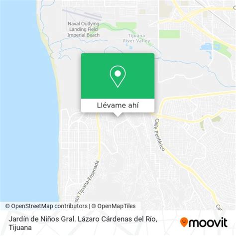 ¿cómo Llegar A Jardín De Niños Gral Lázaro Cárdenas Del Río En Tijuana
