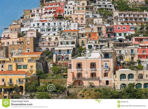 View Of Positano Amalfi Coast Campania Region Italy