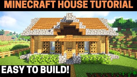 How To Build A Minecraft Survival House Tutorial Easy