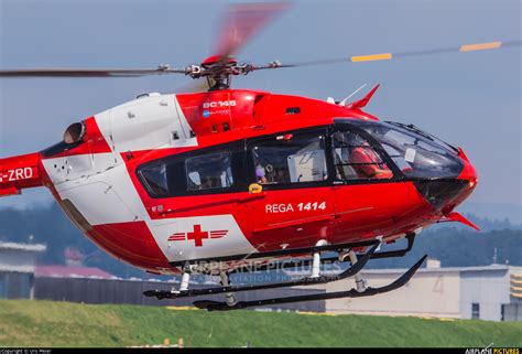 Hb Zrd Rega Swiss Air Ambulance Eurocopter Ec145 At Payerne Photo