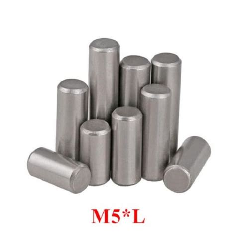 Chrome Steel Cylindrical Locating Pins Rod Solid Pin M5 5mm Dowel Pins