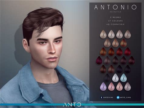 Antonio Short Hair By Anto At Tsr Sims 4 Updates