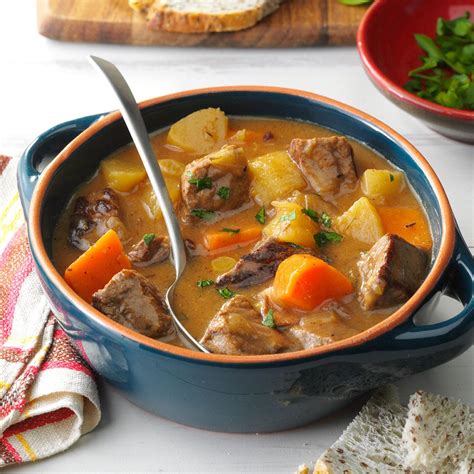 The typical package of stew meat contains random scraps of different cuts of meat in all shapes and sizes left over after the supermarket butcher breaks down larger pieces of meat. Ravin' Good Stew Recipe | Taste of Home