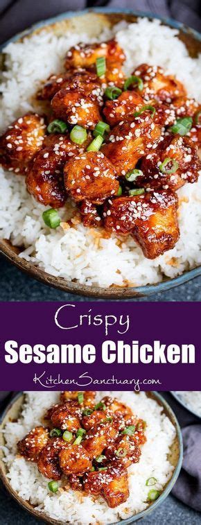 Pour in the soy sauce, water, sugar, vinegar and sesame oil. Crispy Sesame Chicken with a Sticky Asian Sauce - tastier than that naughty takeaway! EXCELLENT ...
