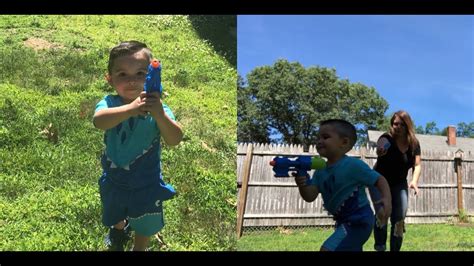 Water Gun Fight With Nephew Vlog Youtube