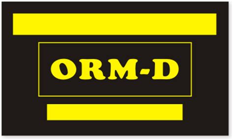 Orm d label printable printable label templates. ORM-D Blank Label - ORMD Label, SKU - D1895