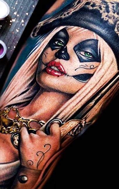 Halloween santa muerte human skull in a rose wreath and. Pin de Manuel Gonzales en Tattoo ideas | Santa muerte