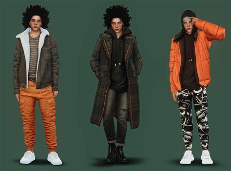 Sims 4 Cozy Crispy Male Lookbook The Sims Game