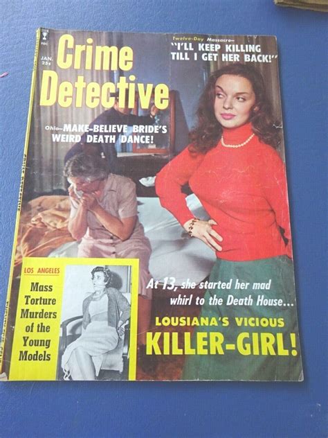Jan 1960 Crime Detective Magazine Harry Glatman Mass Murderer Judy