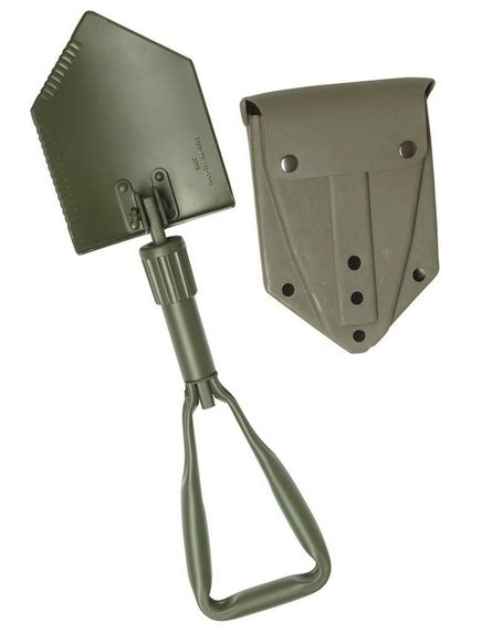 German Trifold Shovel With Cover Military Tactical Tools Shovels