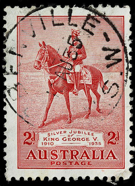 Old Australian Postage Stamp Photograph By James Hill Fine Art America