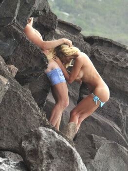 Shauna Sand Giving A Blowjob And Having Sex On A Beach In St Barts