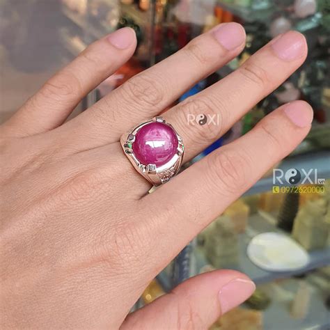 Trang Sức Nhẫn Nhẫn Nam Nhẫn Nam Mặt Ruby Nb002