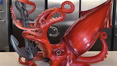 This Giant Squid Sculpture Is Made Entirely Out Of Chocolate Nerdist