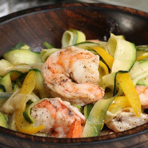 What dishes to serve with this recipe? This Zucchini "Linguini" With Roasted Shrimp Should Be ...