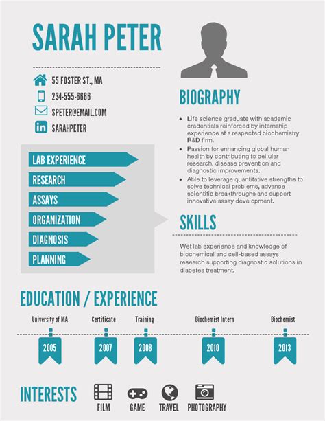 14 Infographic Resume Photoshop Template That You Should Know