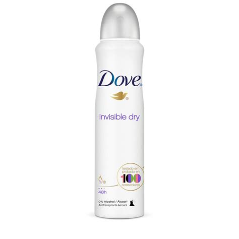 Desodorante Dove Unilever Aerosol Invisible Dry 100g Desodorante