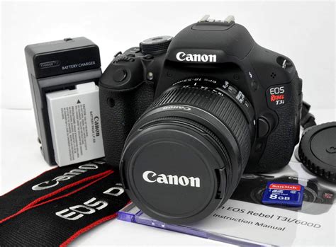 Canon Eos Digital Rebel T3i 600d 180 Mp Dslr Camera Kit Ef S 18 55mm