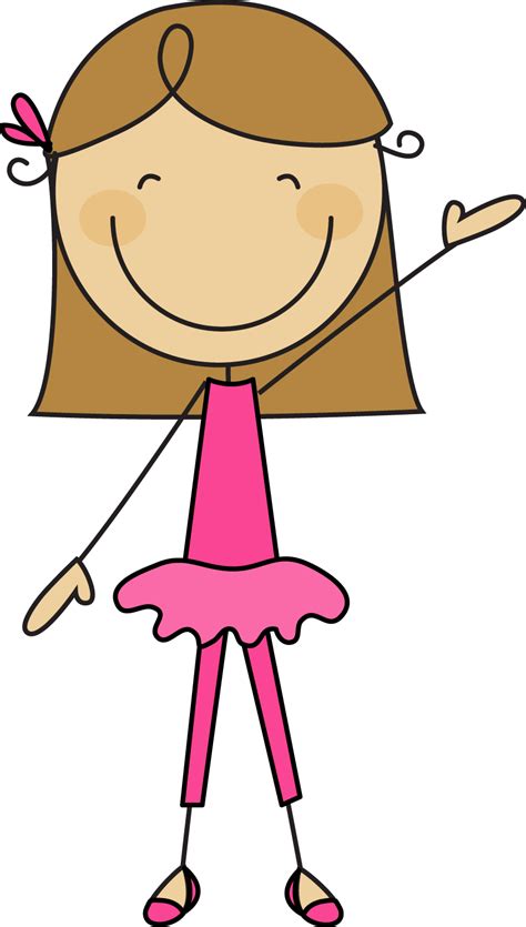 Stick Figure Of A Girl Drawing Lessons For Kids Art