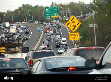 Traffic Gridlock On The Washington Dc S Capital Beltway Stock Photo Alamy