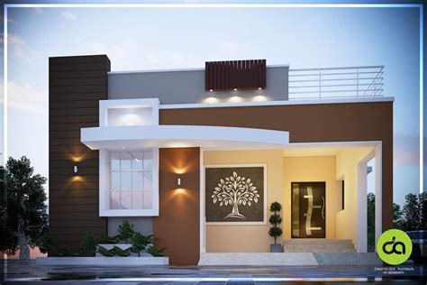 Pin By Venket On Ele Single House Ultra Small House Front Design
