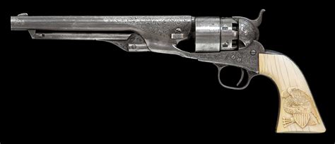 Engraved Colt 1860 Army Revolver — Old West Events
