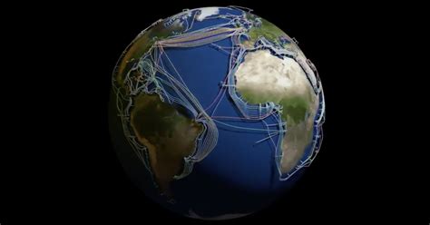 Earths Underwater Internet Cables Visualized