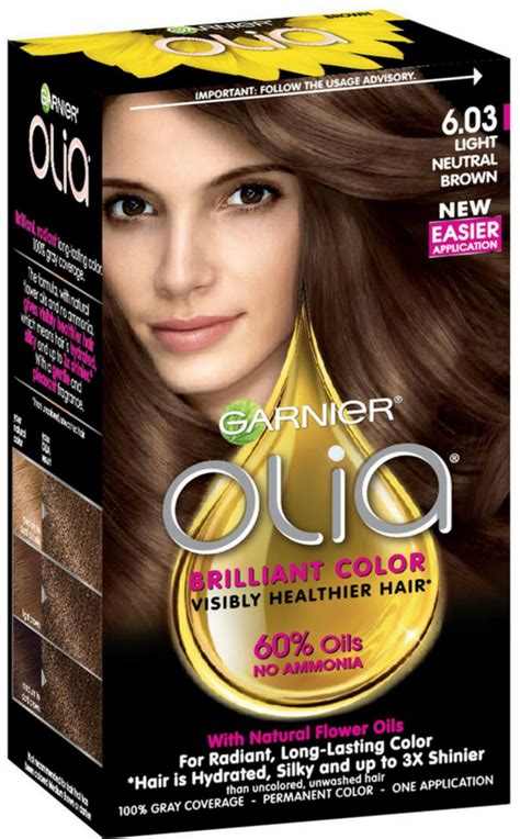 Garnier Olia Ammonia Free Hair Color 603 Light Neutral Brown 1 Ea