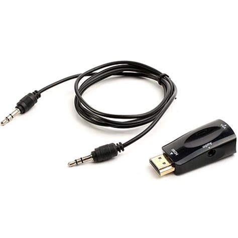 Hdmi adapters are useful when you want to transmit quality video and audio data between devices but don't have an external display port. HDMI / VGA Adapter - Black