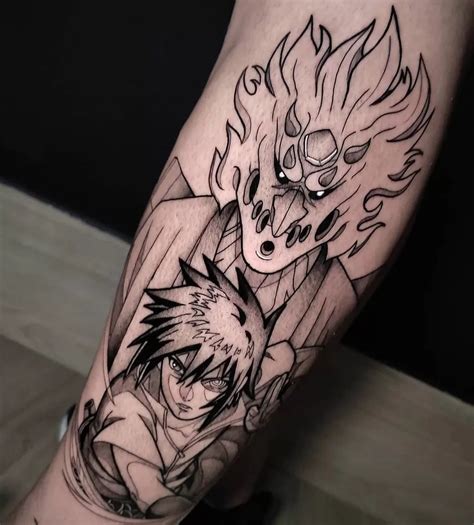 Sasuke And Susanoo Outline Tattoo Tattoogoto