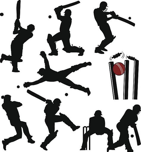 Cricket Bowler Illustrations Royalty Free Vector Graphics