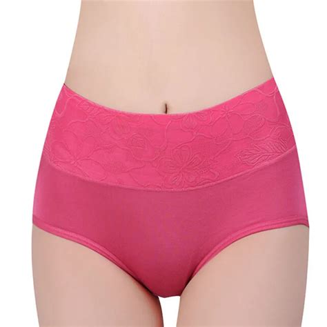 1 pc female underwear body shaping briefs women modal panty high waist breathable trigonometric