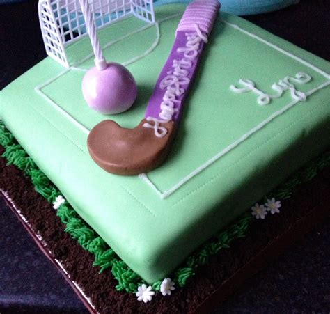 Hockey Pitchfield English Hockey Birthday Cake Fondant Sugarcraft