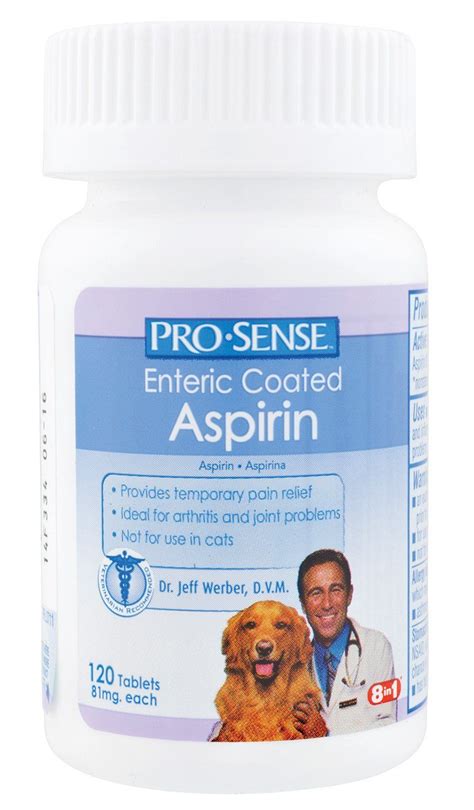 Pro Sense Enteric Coated Aspirin For Dogs 120 Tablets P 82626