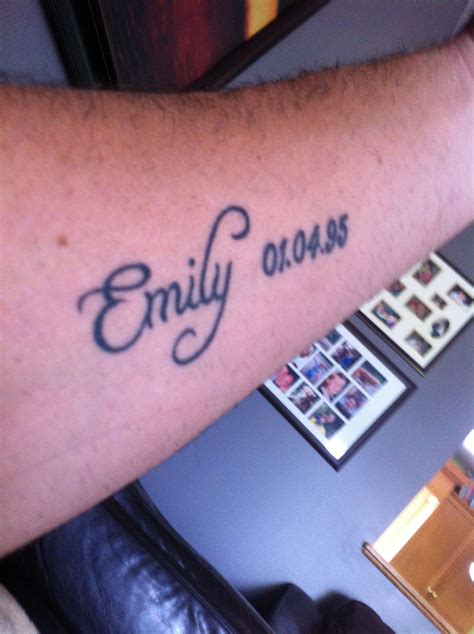 Tattoo Of My Daughters Name Emily Tattoo Name Fonts Tattoos Name