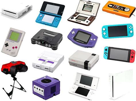 Nintendo Consoles Electronics Games Aesthetic Design Consoles