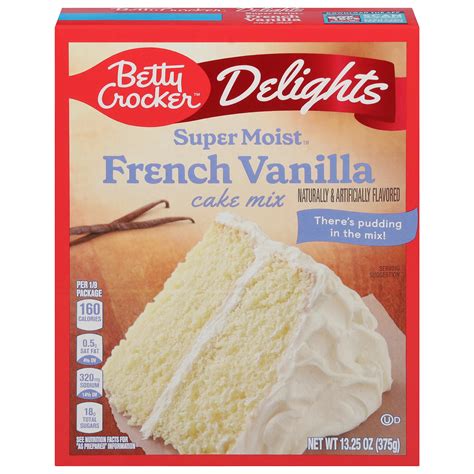 Betty Crocker Super Moist French Vanilla Cake Mix Shop Baking Mixes