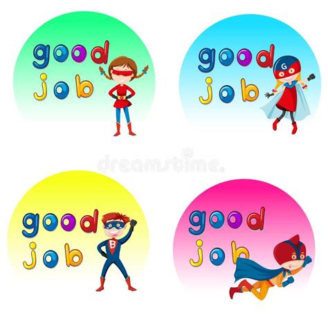 Good Job Stickers Stock Illustrations 141 Good Job Stickers Stock