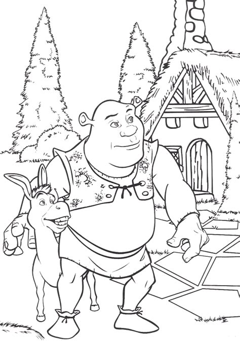 You are viewing some shrek face sketch templates click on a template to sketch over it and color it in and share with your family and friends. Shrek Coloring Pages - Coloringpages1001.com