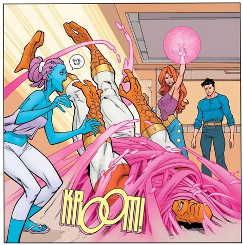 Invincible Comics Issue134 Atom Eve Vs Allen The Alien Invincible