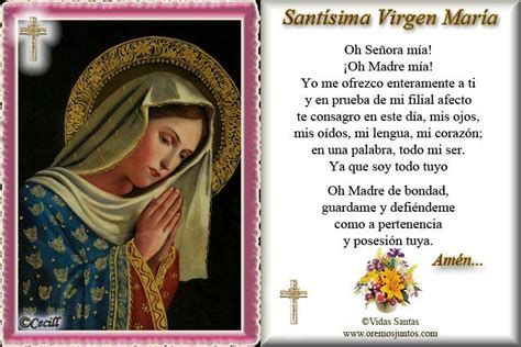 Rincón De La Oración Estampas Oraciones De La Virgen María Oraciones