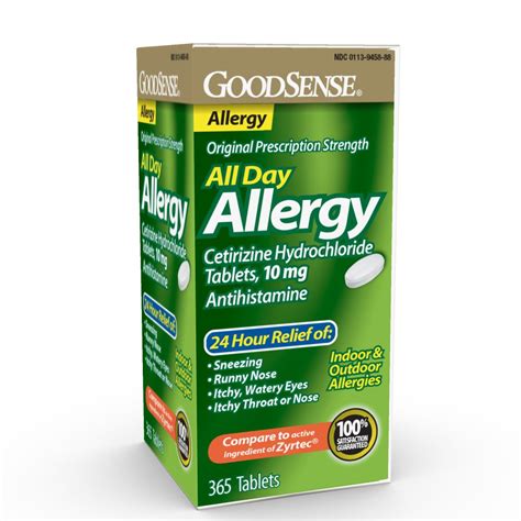 Goodsense All Day Allergy Cetirizine Hcl Tablets 10 Mg