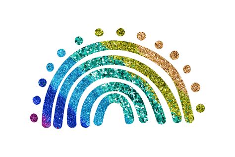 Glitter Rainbow Png 11934232 Png