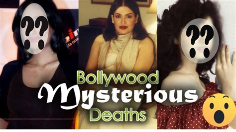 Top Most Mysterious Deaths Or Murder In Bollywood You Dont Know About Youtube