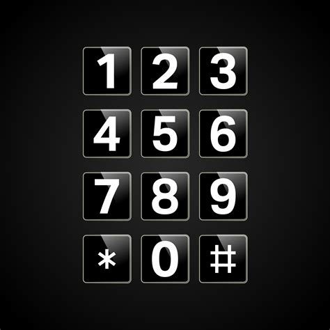 Digital Keypad With Numbers 680634 Vector Art At Vecteezy