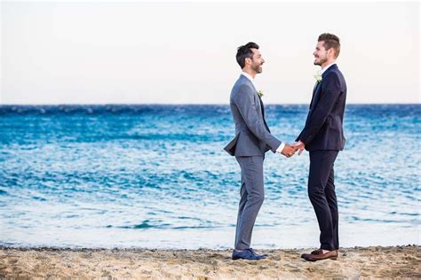 Destination Island Wedding In Mykonos Greece Equally Wed Modern Lgbtq Weddings Lgbtq