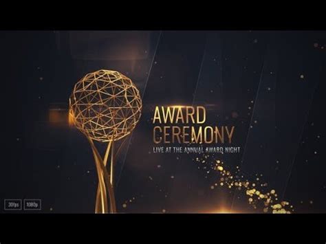 Award Ceremony Pack After Effects Template Youtube